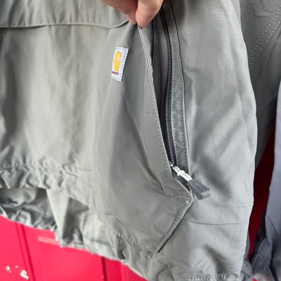 Carhartt Women's XL Rain Defender Jacket Purple and Grey Loose Fit Coat Spring - Picture 4 of 11